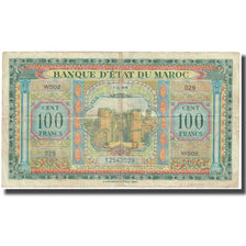 Banknote, Morocco, 100 Francs, 1944-03-01, KM:27A, VF(20-25)