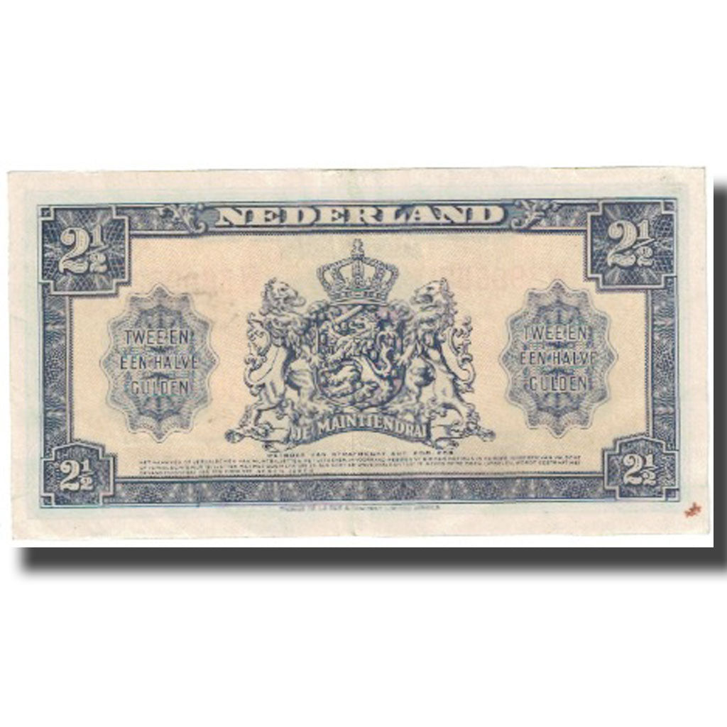 Banknote, Netherlands, 2 1/2 Gulden, 1945-05-18, KM:71, AU(55-58)