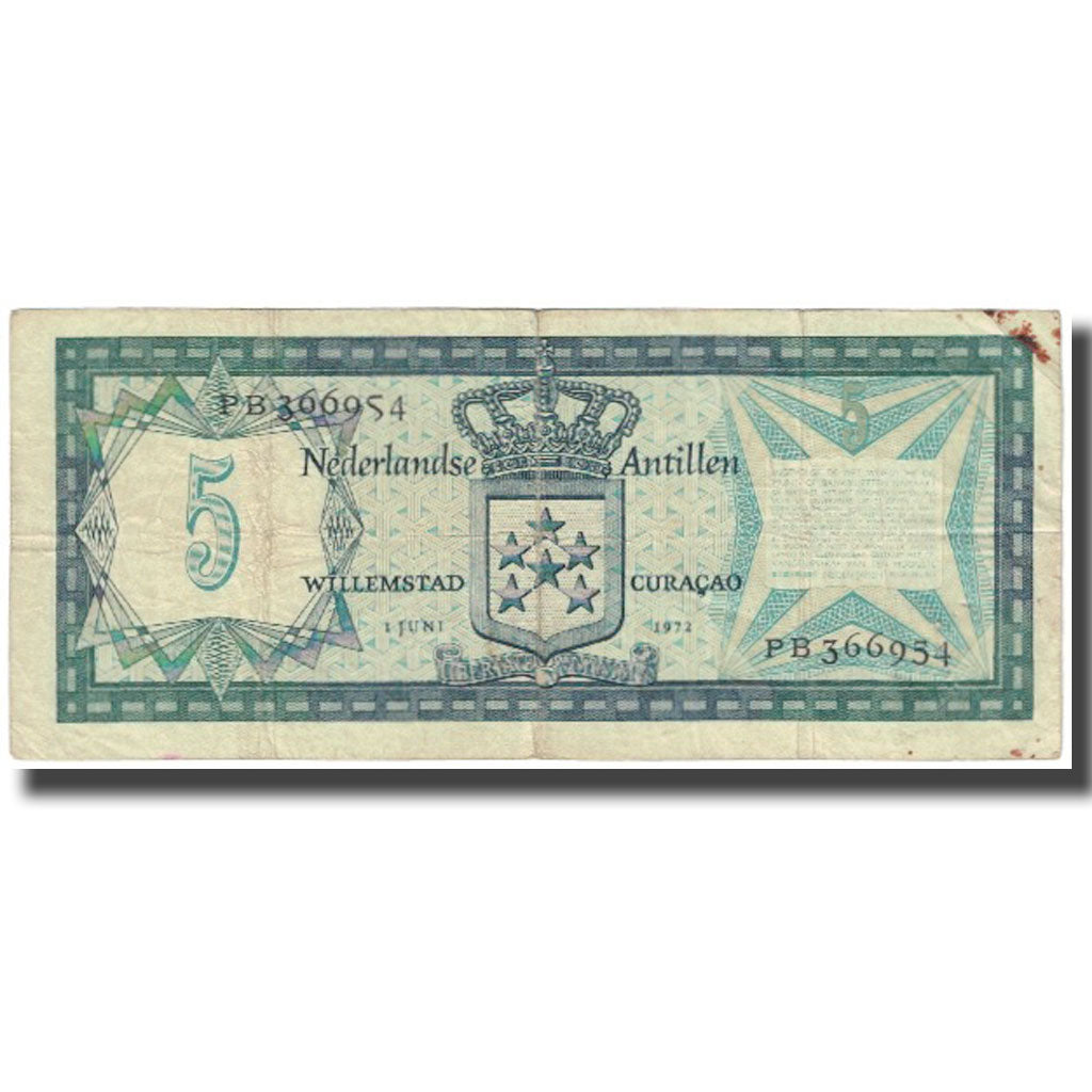 Banknote, Netherlands Antilles, 5 Gulden, KM:8b, VG(8-10)