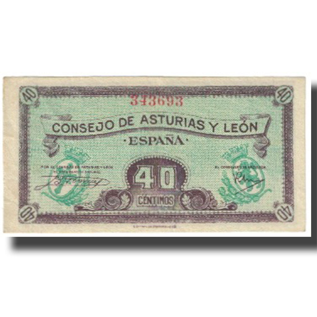 Billete, España, Cuarenta, 40 Centimos, Ville, KM:S602, MBC