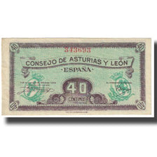 Banknot, Hiszpania, Cuarenta, 40 Centimos, Ville, KM:S602, EF(40-45)