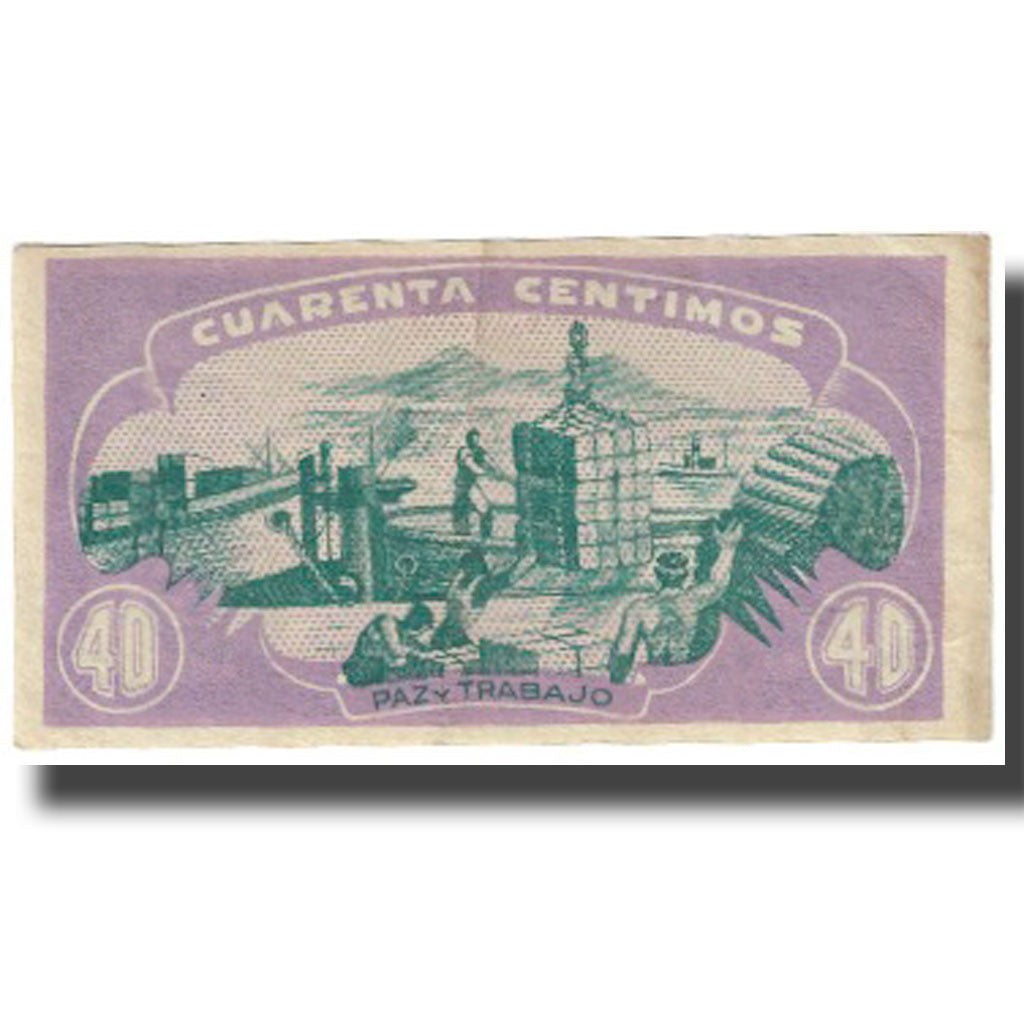 Billete, España, Cuarenta, 40 Centimos, Ville, KM:S602, MBC