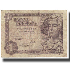 Banknote, Spain, 1 Peseta, 1948-06-19, KM:135a, VG(8-10)