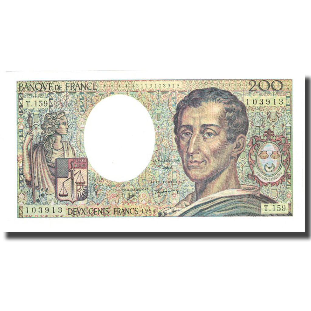 Francja, 200 Francs, 1994, UNC(60-62), Fayette:70/2.1, KM:155f