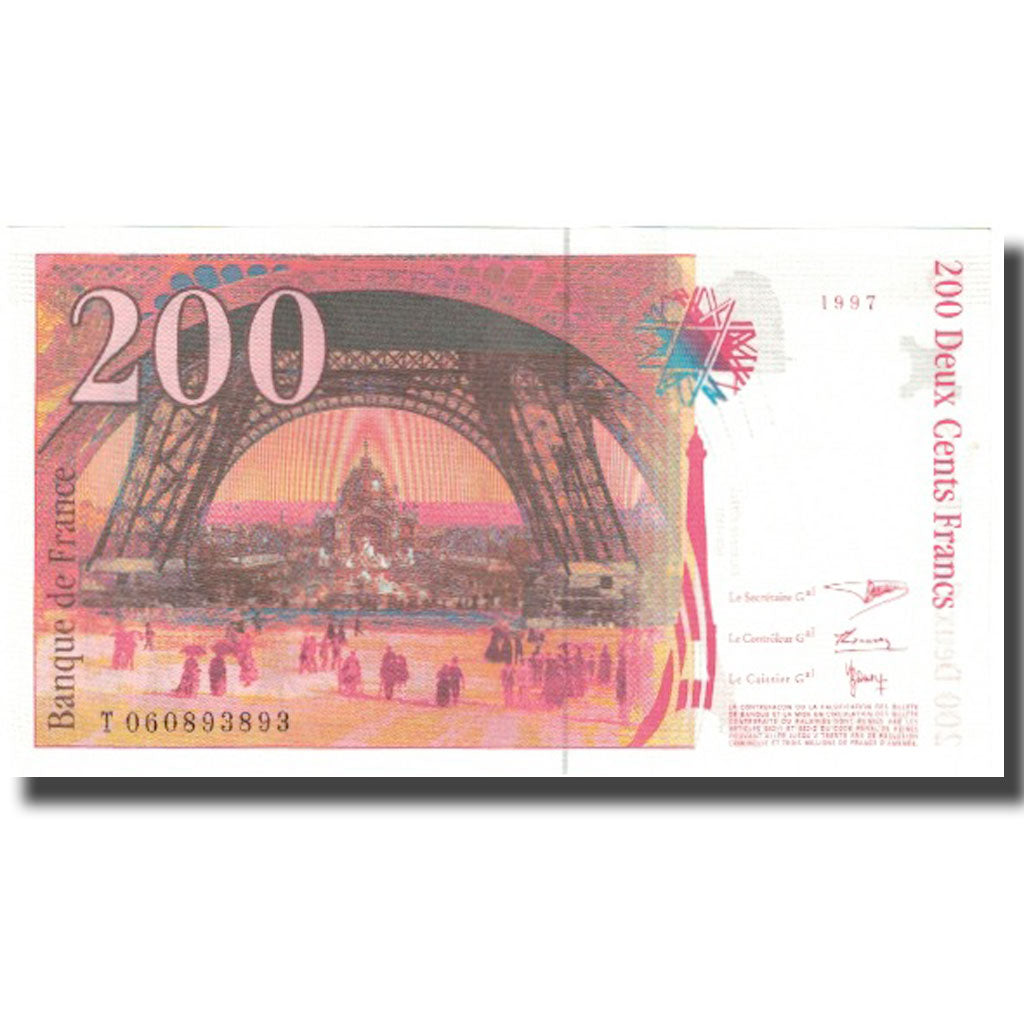 France, 200 Francs, Eiffel, 1997, UNC(63), Fayette:75.4b, KM:159b