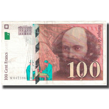 France, 100 Francs, Cézanne, 1998, EF(40-45), Fayette:74.2, KM:158a