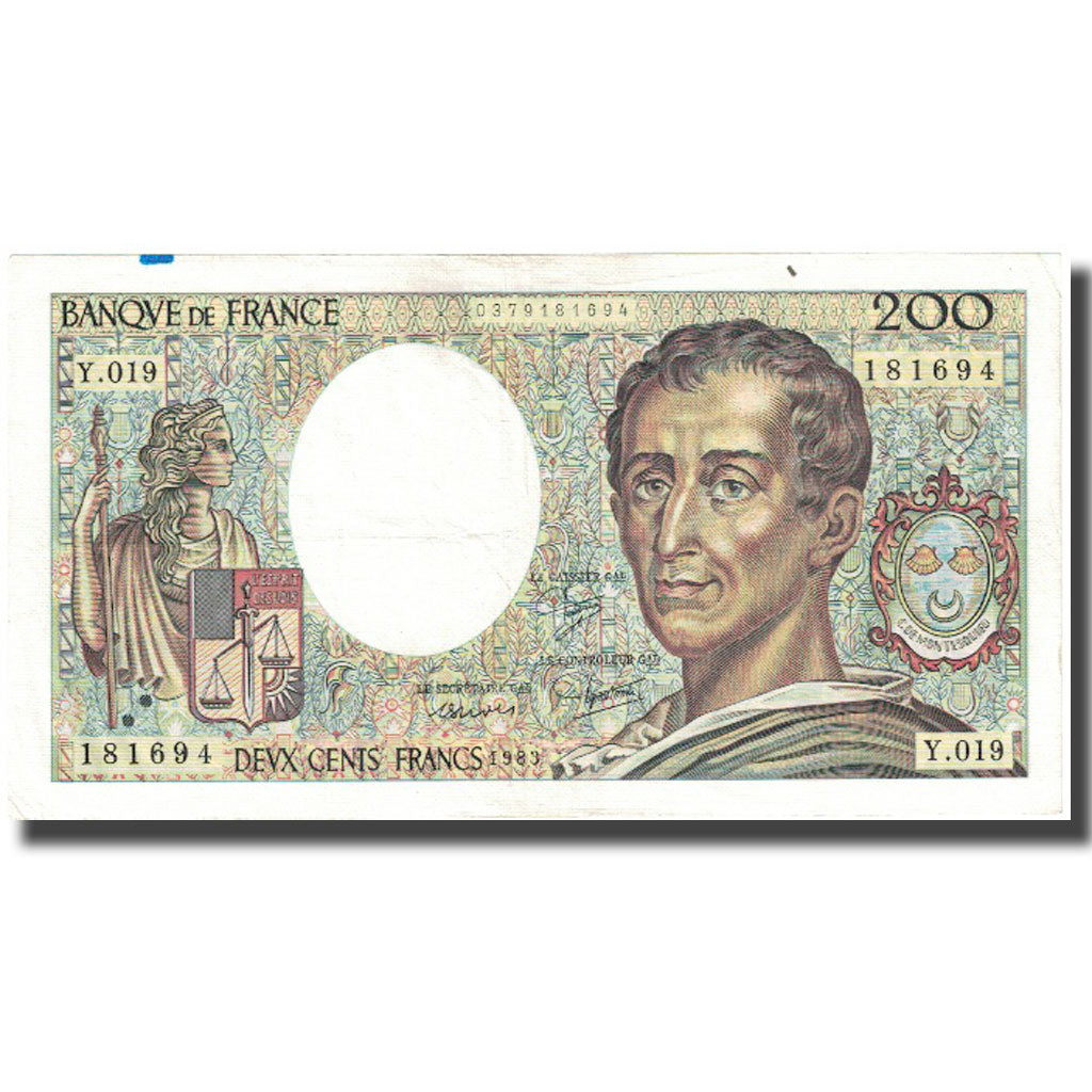 Francia, 200 Francs, Montesquieu, 1983, MBC, Fayette:70.03, KM:155a