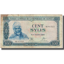 Banknote, Guinea, 100 Sylis, 1980, 1960-03-01, KM:26a, VF(20-25)
