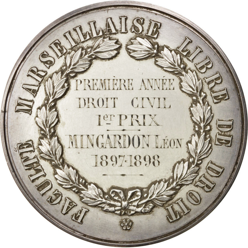 Francia, Medal, French Third Republic, Arts & Culture, 1898, SPL-, Argento