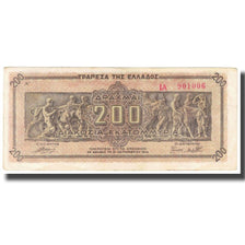 Banknote, Greece, 200,000,000 Drachmai, 1944, 1944-09-09, KM:131a, AU(55-58)