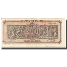 Banknot, Grecja, 200,000,000 Drachmai, 1944, 1944-09-09, KM:131a, AU(55-58)