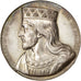 FRANCE, History, Thierri II, Medal, 1840, AU(55-58), Caqué, Copper, 51, 76.90