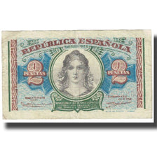 Nota, Espanha, 2 Pesetas, KM:95, VF(20-25)