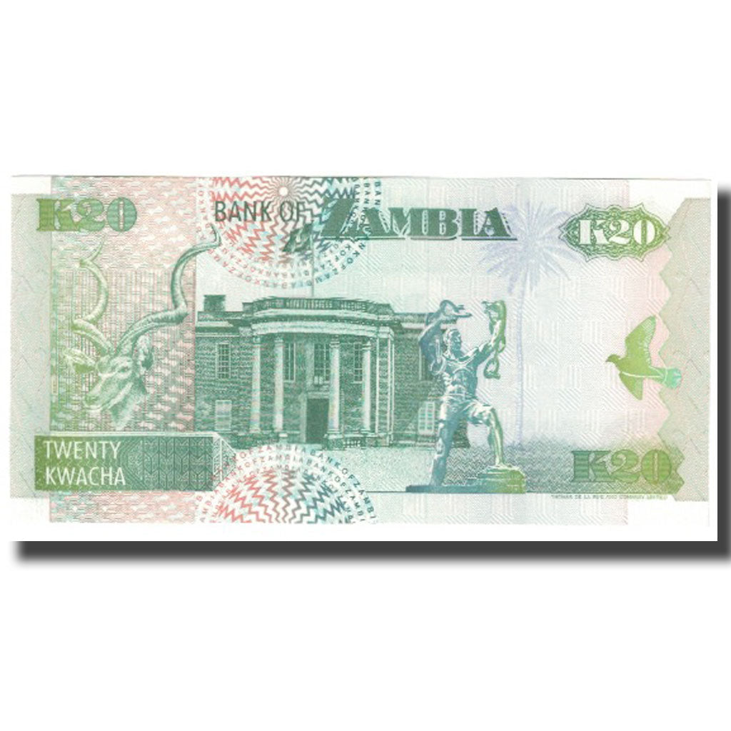 Banknote, Zambia, 20 Kwacha, 1992, KM:36a, UNC(63)