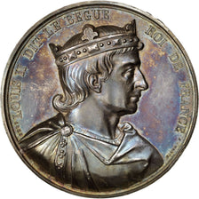 FRANCE, History, Louis II, Medal, 1839, AU(55-58), Caqué, Copper, 51, 75.00
