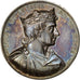 FRANCE, History, Louis II, Medal, 1839, AU(55-58), Caqué, Copper, 51, 75.00