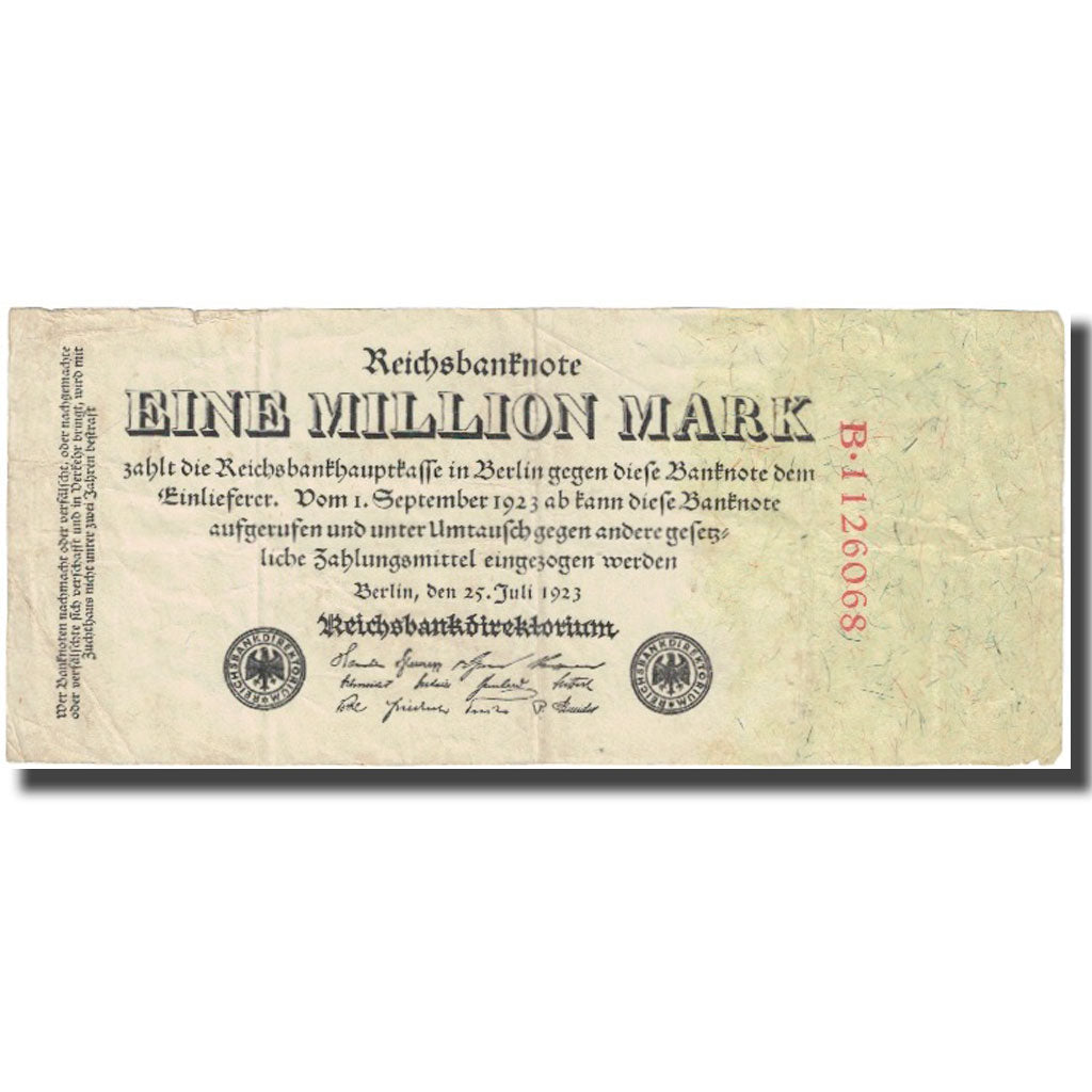 Banknote, Germany, 1 Million Mark, 1923, 1923-07-25, KM:94, EF(40-45)