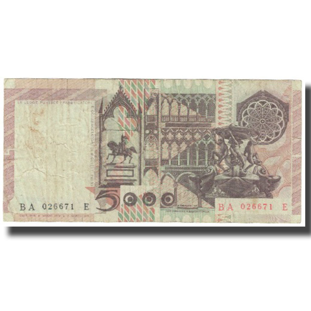 Banknote, Italy, 5000 Lire, 1979, 1979-03-09, KM:105a, VF(30-35)