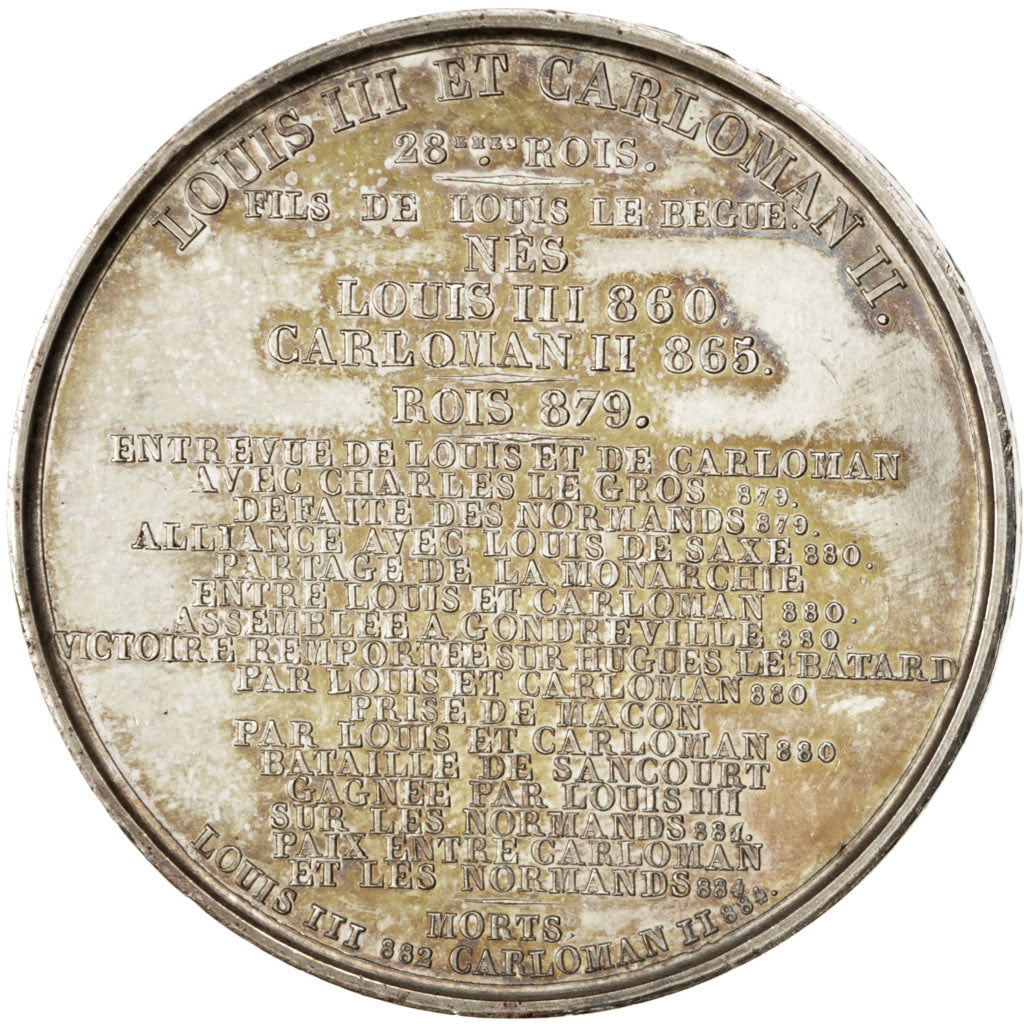 Louis III et Carloman II, Médaille
