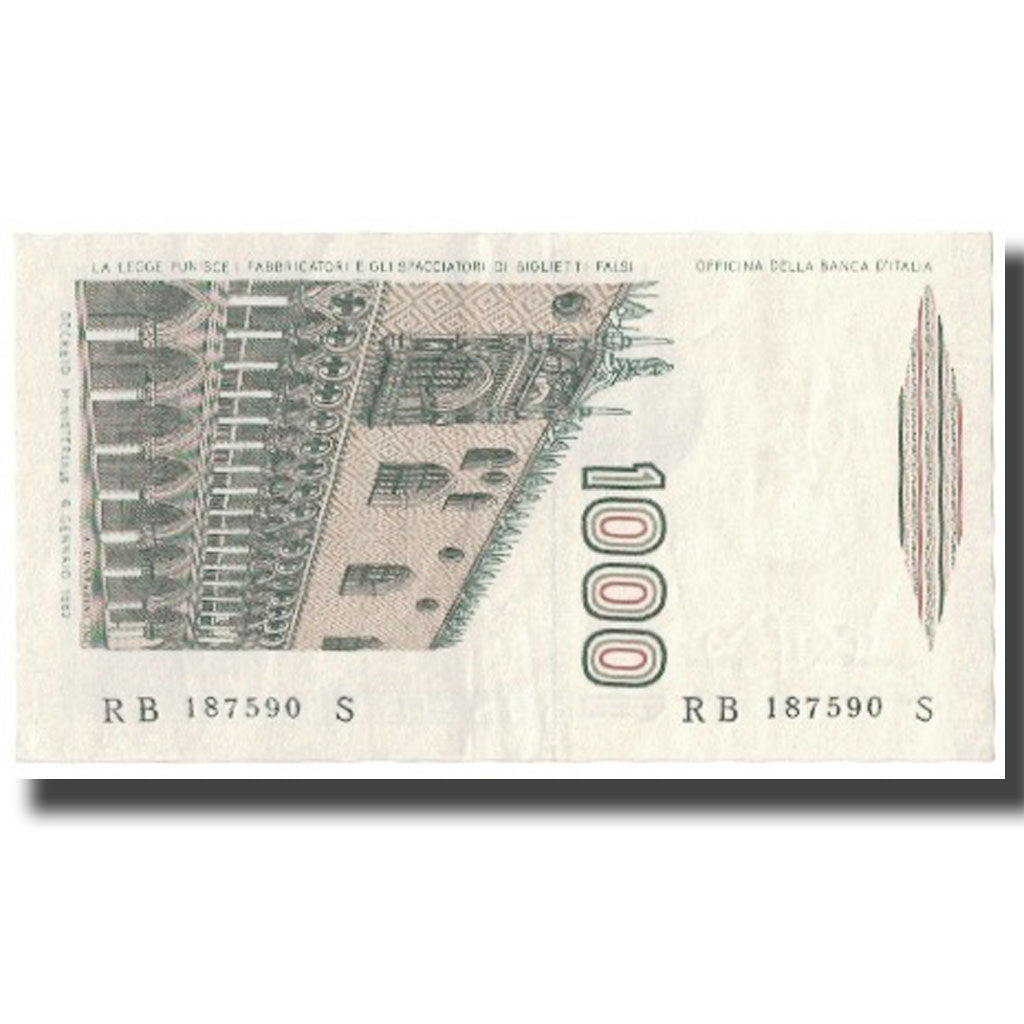 Banknote, Italy, 1000 Lire, 1982, KM:109a, UNC(60-62)
