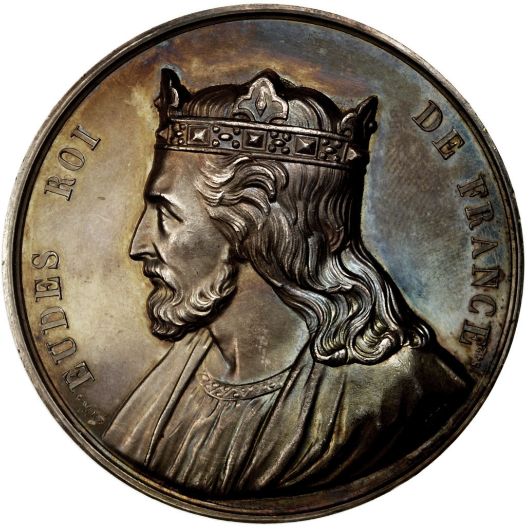 FRANCE, History, Eudes, Medal, 1842, AU(55-58), Caqué, Copper, 51, 78.60