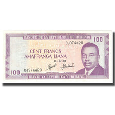 Banknote, Burundi, 100 Francs, 1990, 1990-07-01, KM:29c, UNC(63)