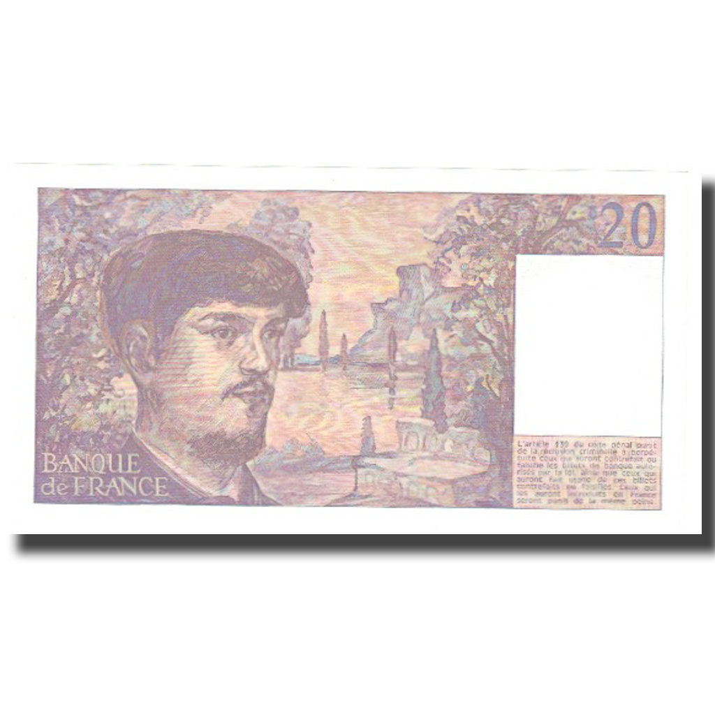 Frankreich, 20 Francs, Debussy, 1984, UNZ-, Fayette:66.5, KM:151a