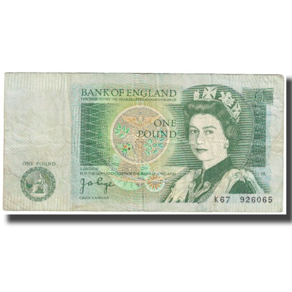 Banknote, Great Britain, 1 Pound, KM:377a, VF(30-35)