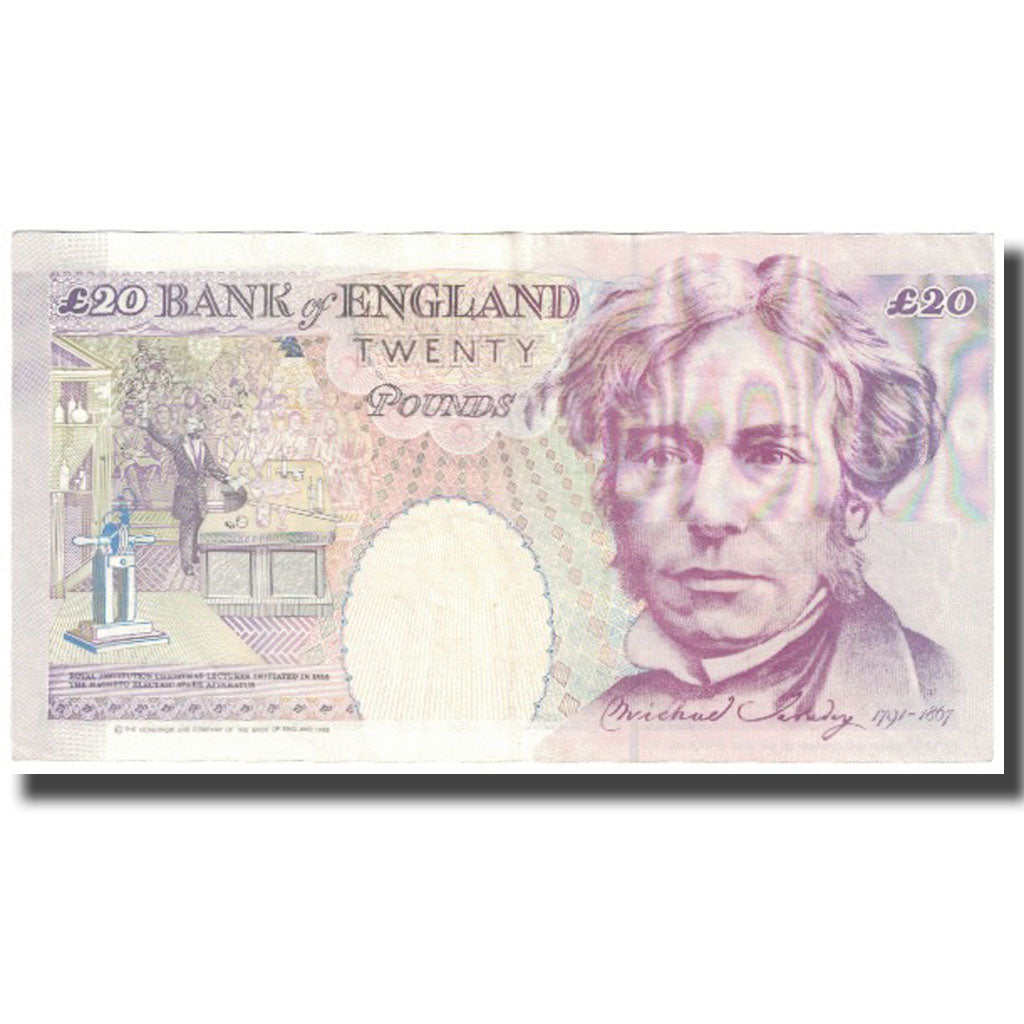 Banknote, Great Britain, 20 Pounds, 1993, KM:384b, UNC(60-62)
