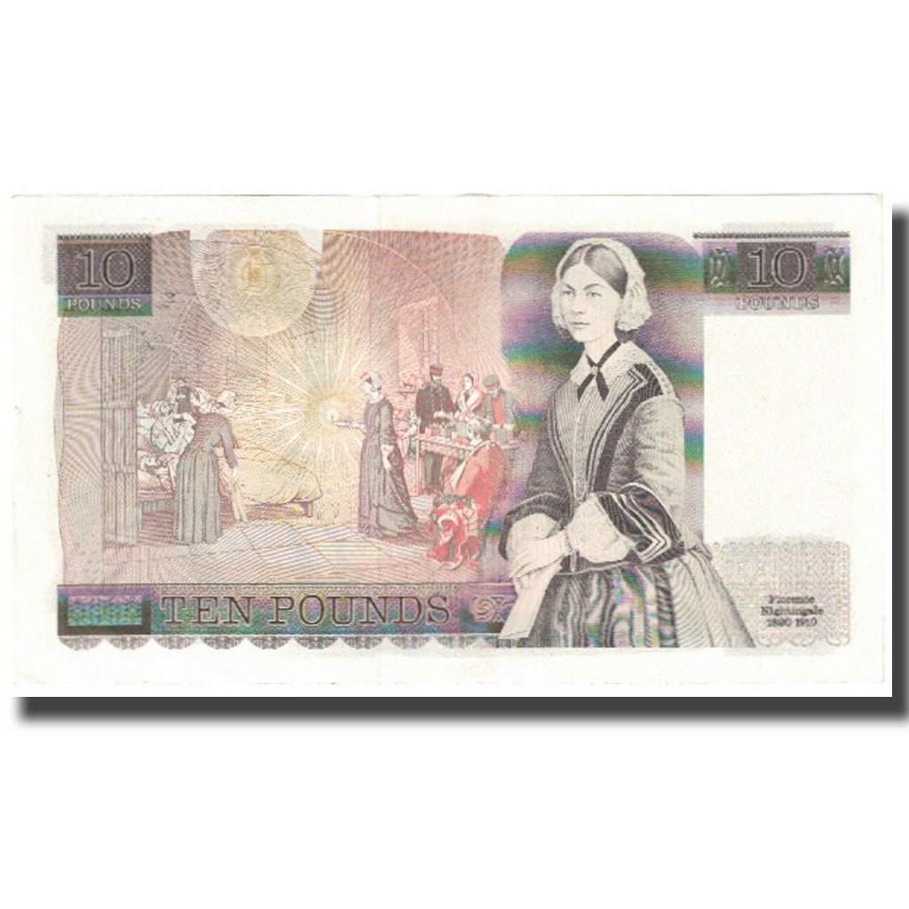 Banknote, Great Britain, 10 Pounds, KM:379a, AU(55-58)