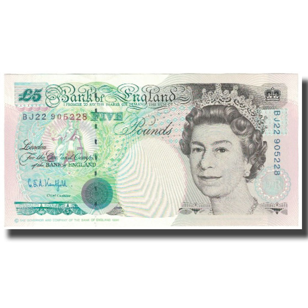 Banconote, Gran Bretagna, 5 Pounds, 1990, KM:382b, SPL