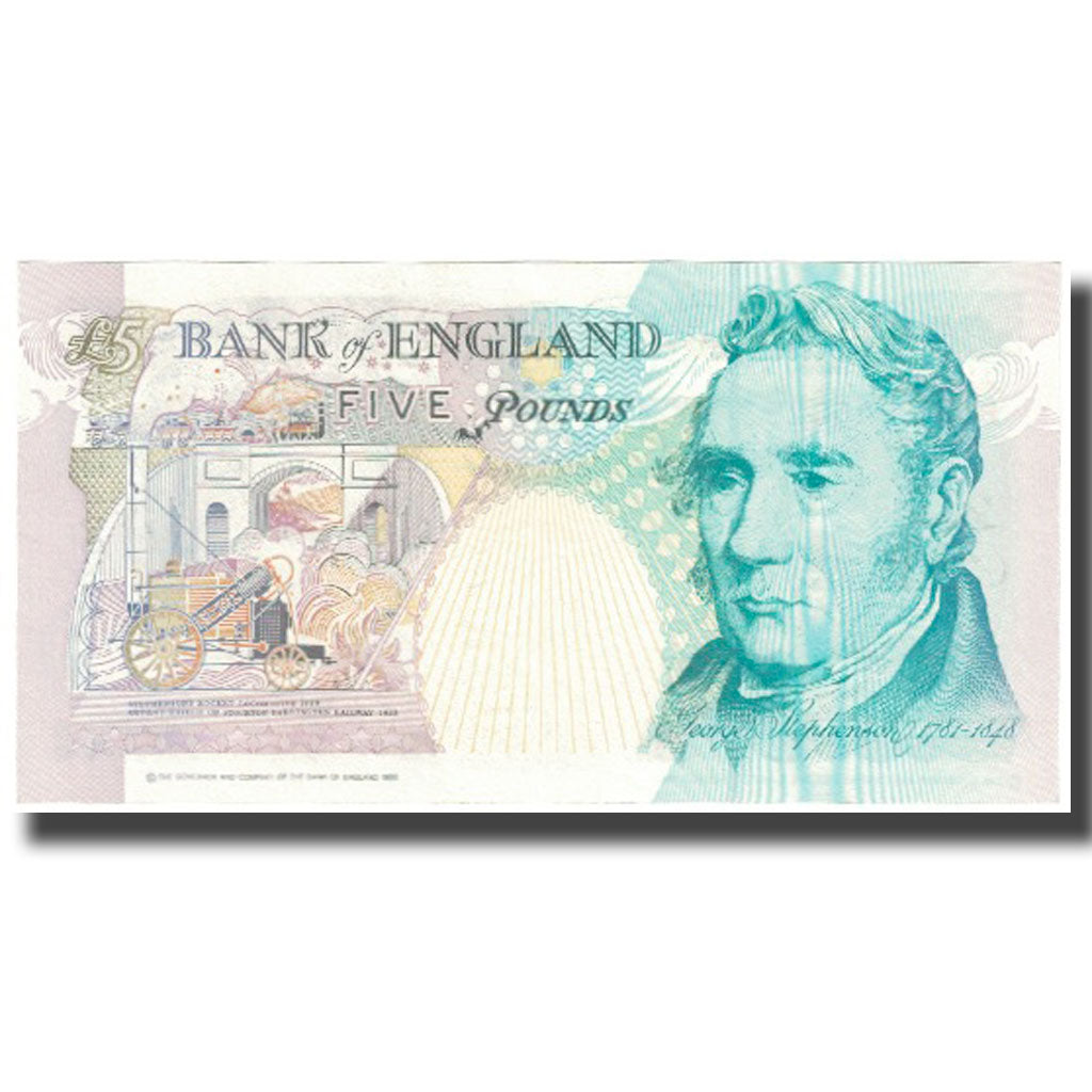 Banconote, Gran Bretagna, 5 Pounds, 1990, KM:382b, SPL