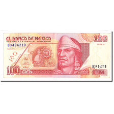 Nota, México, 100 Nuevos Pesos, 1992, 1992-12-10, KM:102, AU(50-53)
