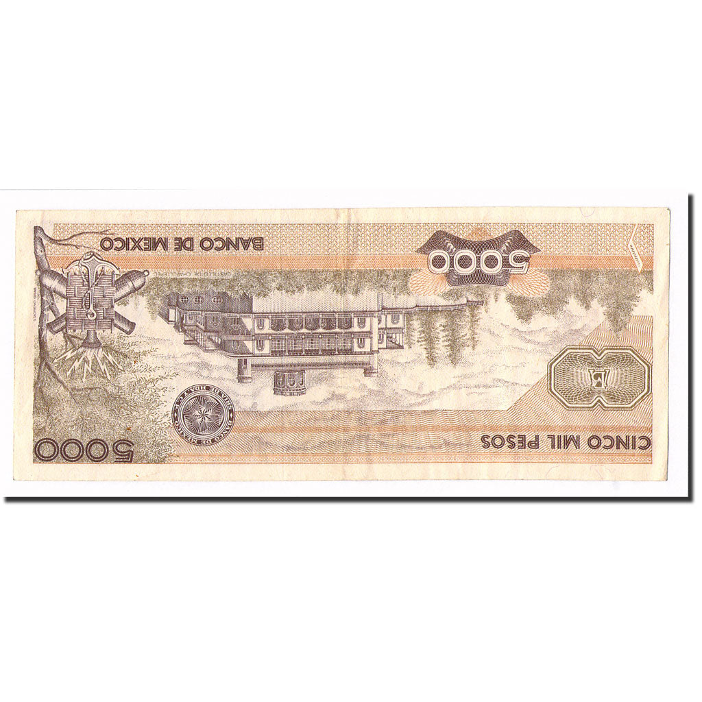 Banknote, Mexico, 5000 Pesos, 1987, 1987-02-24, KM:88b, AU(55-58)