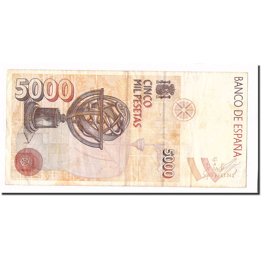 Banknote, Spain, 5000 Pesetas, 1992, 1992-10-12, KM:165, EF(40-45)