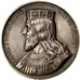 FRANCE, History, Clovis, Medal, 1840, AU(55-58), Caqué, Copper, 51, 78.80