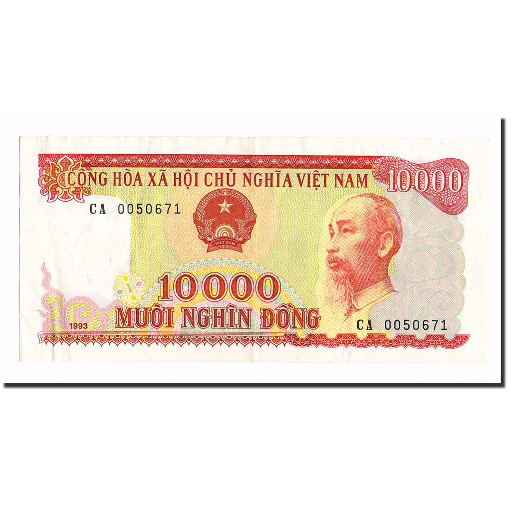 Banknote, Vietnam, 10,000 D<ox>ng, 1993, KM:115a, AU(55-58)