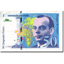 Frankreich, 50 Francs, St Exupéry, 1997, S+, KM:157Ad