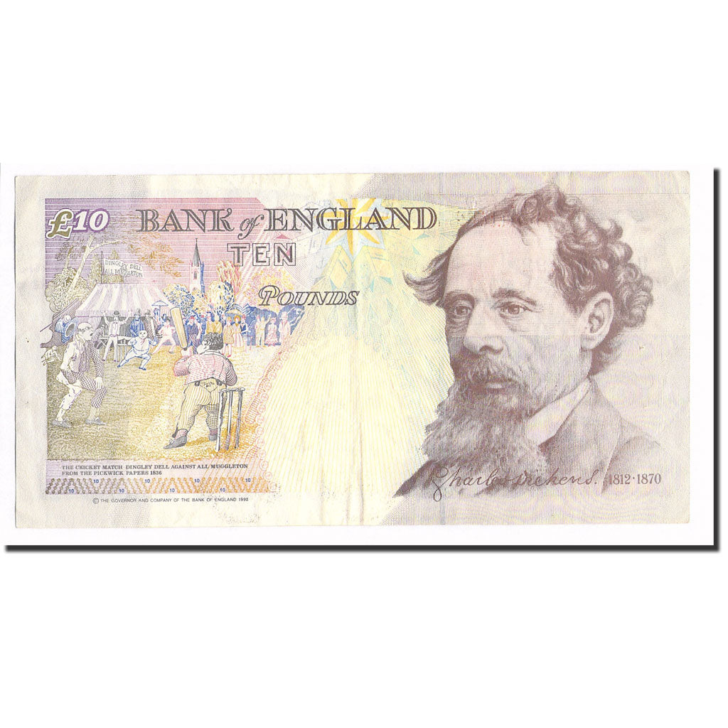 Banknote, Great Britain, 10 Pounds, 1992, KM:383a, AU(50-53)