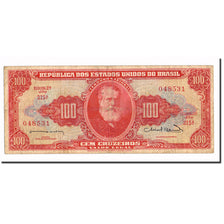 Banknot, Brazylia, 100 Cruzeiros, KM:162, VF(20-25)