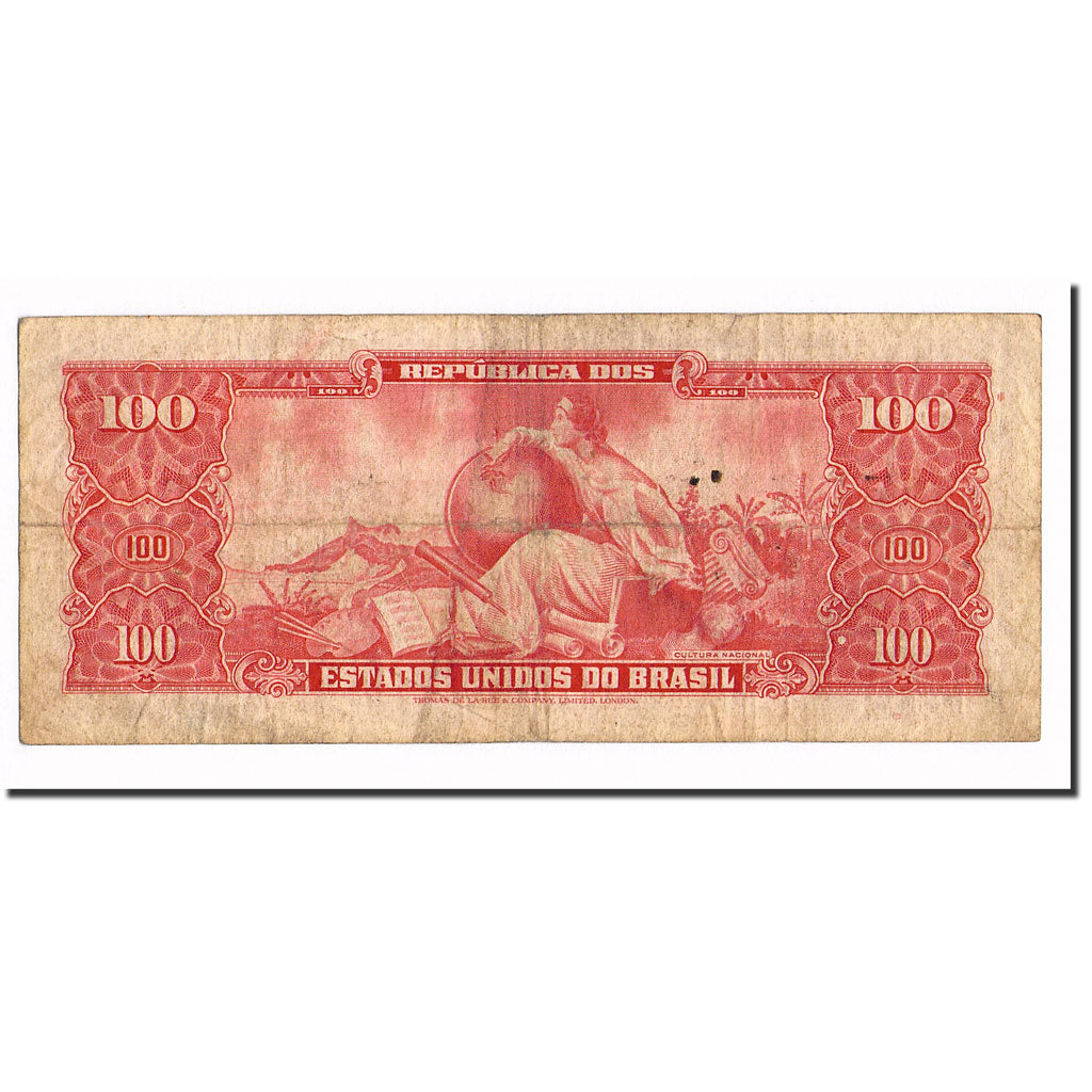 Banknote, Brazil, 100 Cruzeiros, KM:162, VF(20-25)