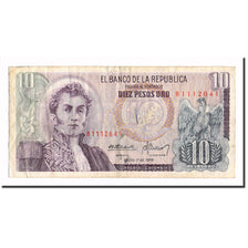 Banknot, Colombia, 10 Pesos Oro, 1978, 1978-01-01, KM:407f, EF(40-45)