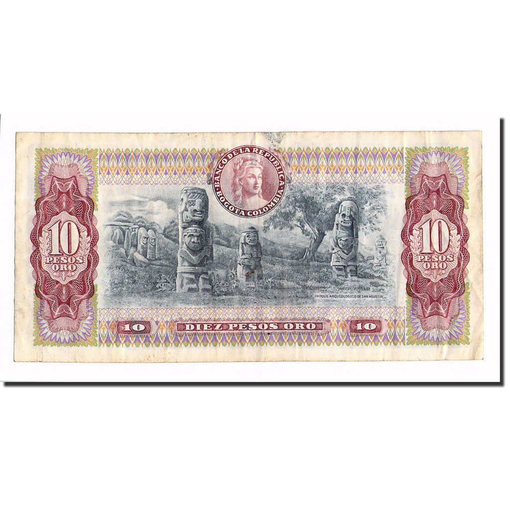Banknote, Colombia, 10 Pesos Oro, 1978, 1978-01-01, KM:407f, EF(40-45)