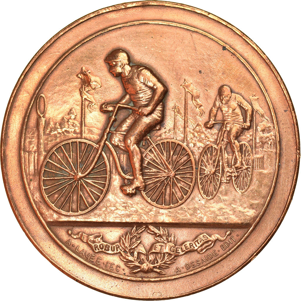 France, Medal, Course Vélocipèdes, Sports & leisure, Desaide, VF(20-25)