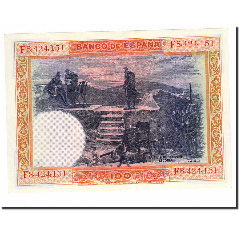 Banknote, Spain, 100 Pesetas, 1925, 1925-07-01, KM:69c, UNC(60-62)