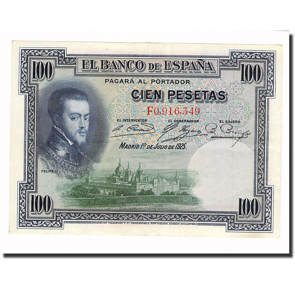 Banknote, Spain, 100 Pesetas, 1925, 1925-07-01, KM:69c, AU(55-58)