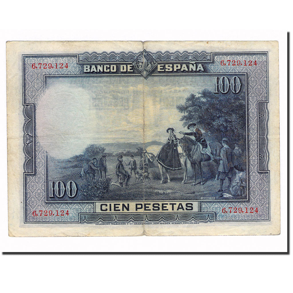Banconote, Spagna, 100 Pesetas, 1928, 1928-08-15, KM:76a, BB