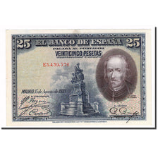 Banknote, Spain, 25 Pesetas, 1928, 1928-08-15, KM:74b, UNC(60-62)