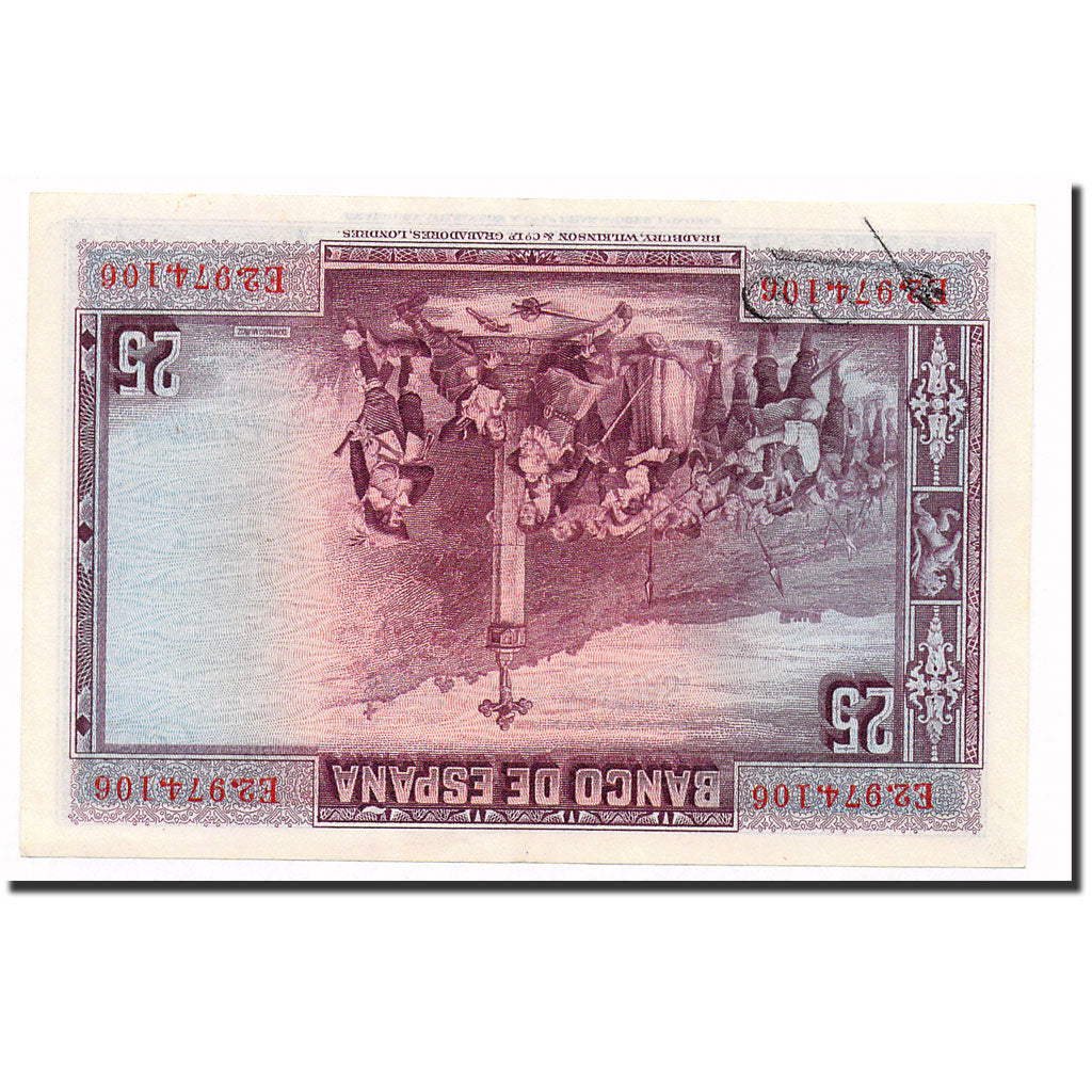 Banknote, Spain, 25 Pesetas, 1928, 1928-08-15, KM:74b, UNC(60-62)