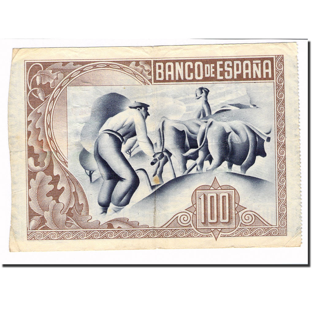 Banknote, Spain, 100 Pesetas, 1937, 1937-01-01, KM:S565, VF(20-25)